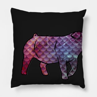 Mermaid Pig Silhouette 1 - NOT FOR RESALE WITHOUT PERMISSION Pillow