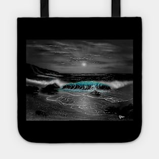 HAWAII Hawaiian seascape surfing Tote