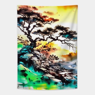 Japanese-style landscape Tapestry