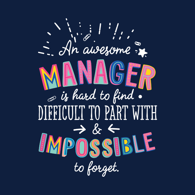 An awesome Manager Gift Idea - Impossible to Forget Quote by BetterManufaktur