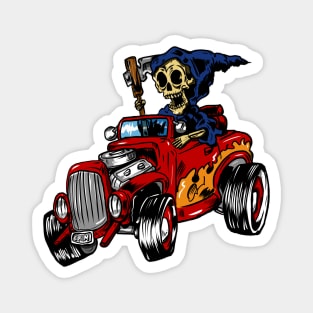 Grim reaper driving boi Magnet