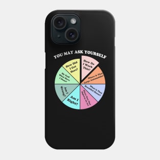 You May Ask Yourself Classic 80's Pop Music Retro Pie Chart Phone Case