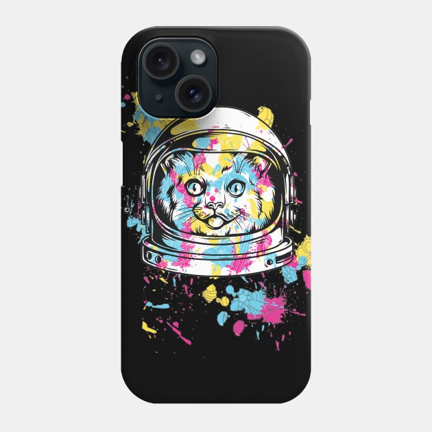 Space cat Phone Case by PassKoms