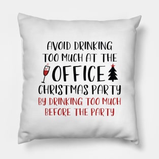 Office Christmas Party Pillow