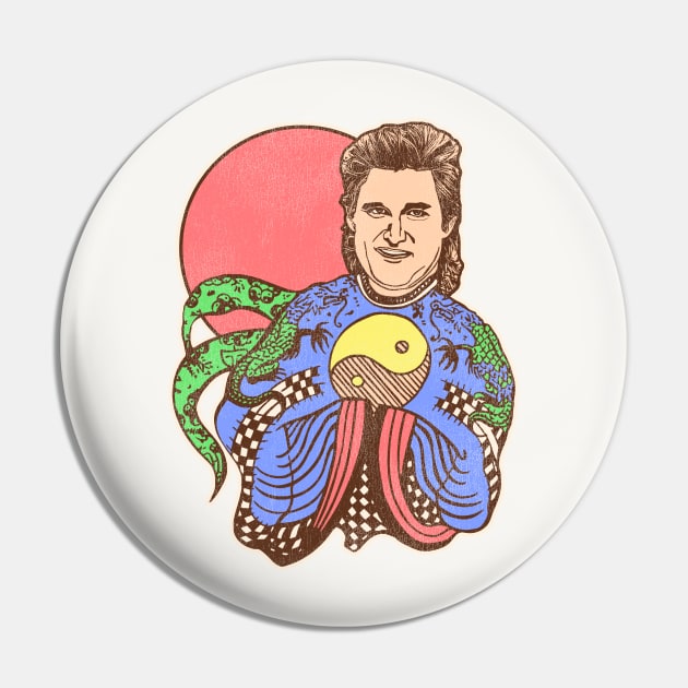 Big Trouble Jack Burton Fu Manchu Tank Pin by darklordpug