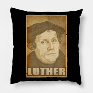 Martin Luther Propaganda Pop Art Pillow