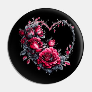 Heart of Roses Pin
