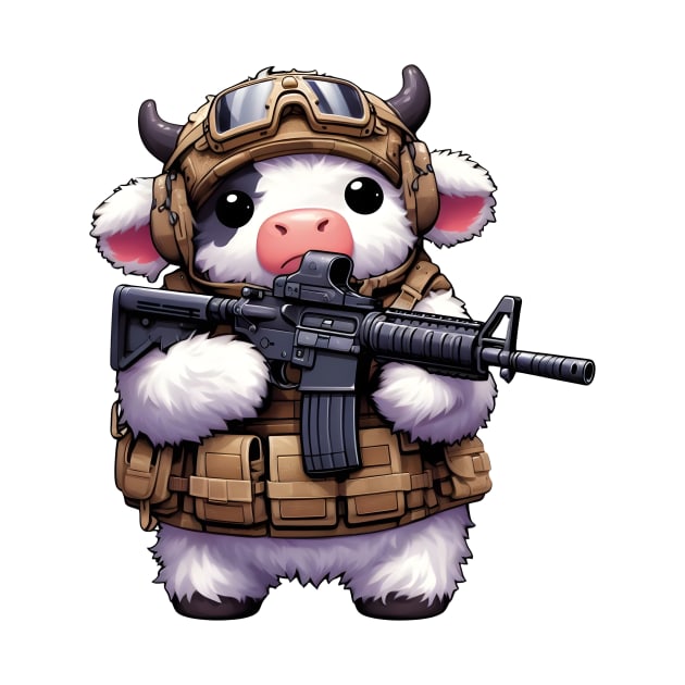 Fluffy Cow by Rawlifegraphic