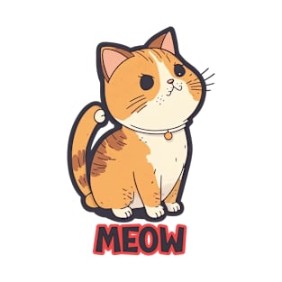 Super Funny Cat Meow T-Shirt