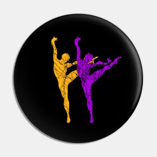 Creative Colorful Dancers Modern Art Style Pin