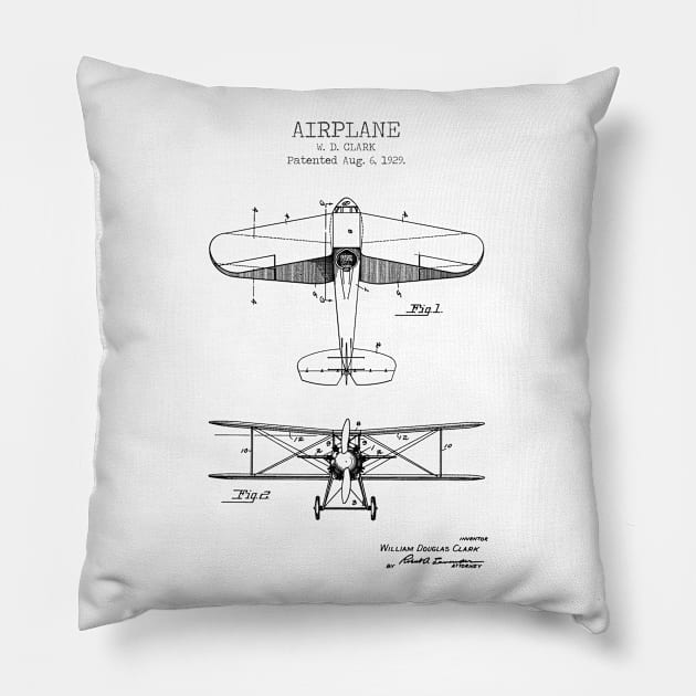 AIRPLANE patent Pillow by Dennson Creative