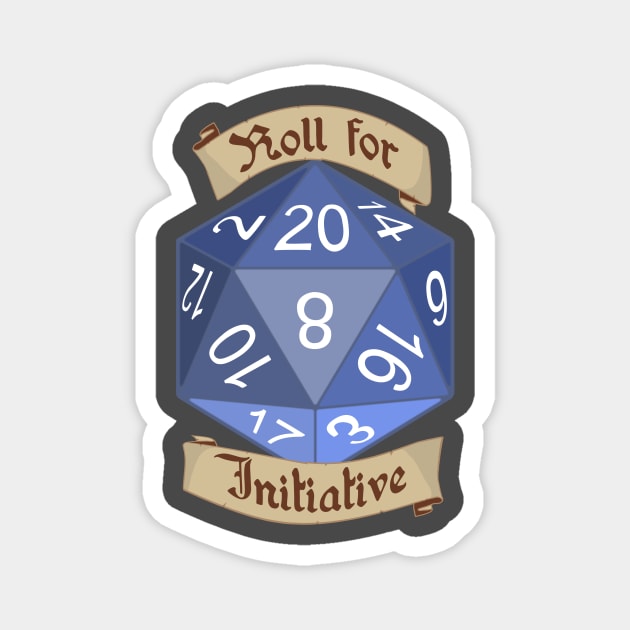 Roll for Initiative Magnet by PaletteDesigns