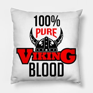 100% Pure Viking Blood (red) Pillow