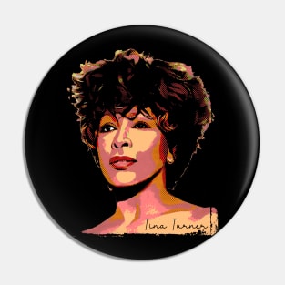 Tina Turner Retro Vintage Pop Art Pin