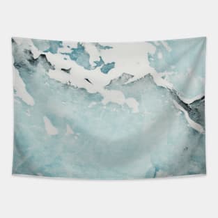 Marble-ocean aesthetic print Tapestry