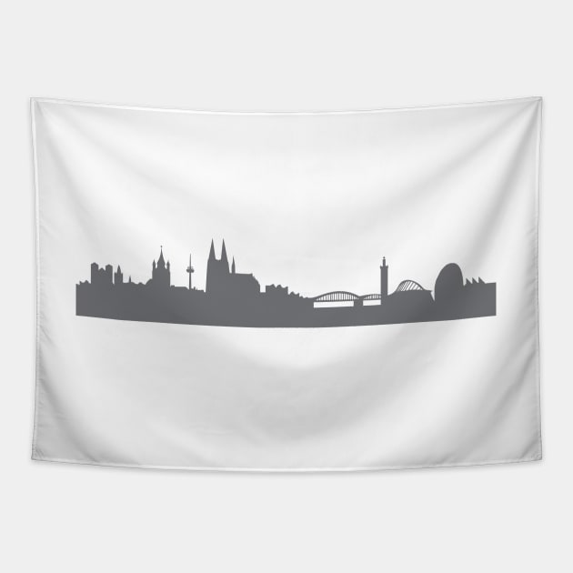 Cologne in gray Tapestry by 44spaces