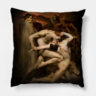 Vivid Retro - Dante and Virgil Pillow