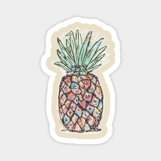 Watercolor Pineapple Magnet