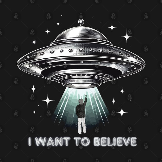 I want to believe. uap ufo sighting. lights in sky Aliens by Ideas Design