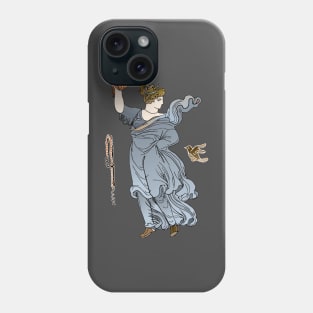 Greek woman dancing with a ball Phone Case