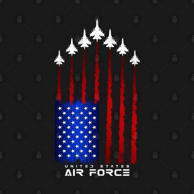 Air Force US Veterans 4th of July T shirt American Flag by aeroloversclothing