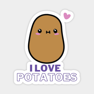 I Love Potatoes! Magnet