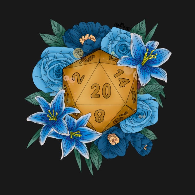 Blue D20 by WtfBugg