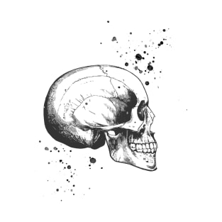 Skull Art • Illustration With Splashes T-Shirt