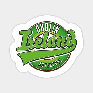 ireland dublin vintage logo Magnet