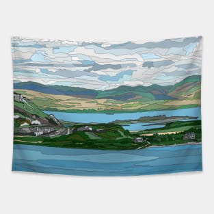 Mull and Kerrera from McCaig's Tower, Oban, Scotland Tapestry