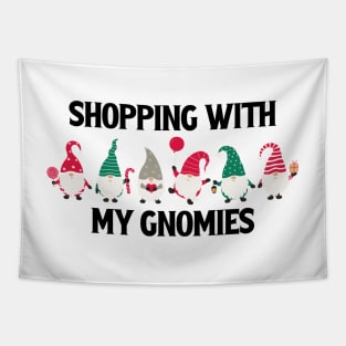 Shopping With My Gnomies Tapestry