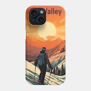 Sun Valley, USA, Travel poster Phone Case