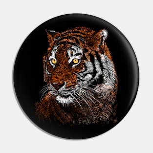 Sketch Tiger style Pin