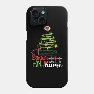 Santa's Favorite HN Nurse.. HN Nurse christmas gift Phone Case