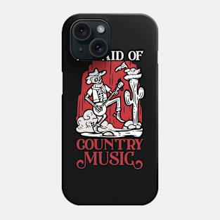 Metal Metal Head Horror Movie Fan Afraid of Country Music Phone Case