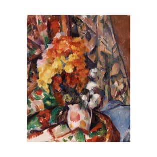 The Flowered Vase by Paul Cezanne T-Shirt