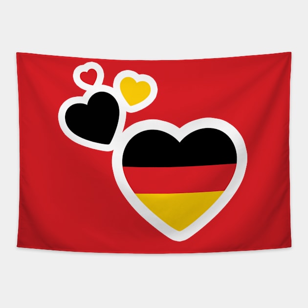 I Love Germany! Tapestry by ShirtAtlas