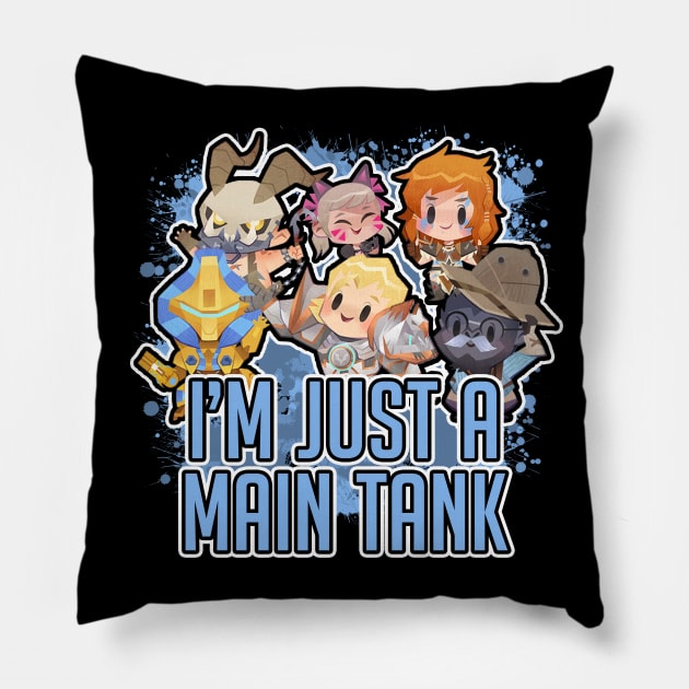 I'M JUST A MAIN TANK Pillow by AsunArtz