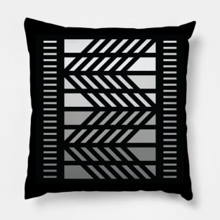 "Dimensional Folds” - V.1 Grey - (Geometric Art) (Dimensions) - Doc Labs Pillow