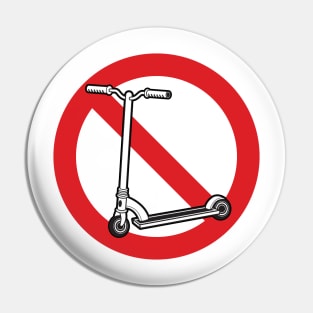 Scooter Free Zone Pin