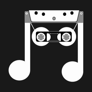 Beamed Eighth Cassette Music Note T-Shirt