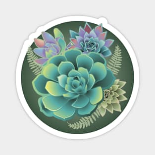 Succulent Art Magnet