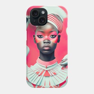 [AI Art] Surrounded by Flamingos Bauhaus Art Style Phone Case