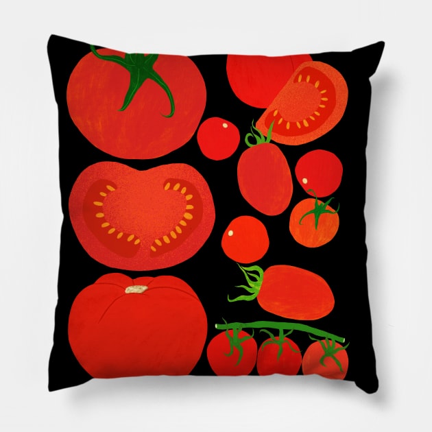 Tomato Harvest Pillow by LeanneSimpson