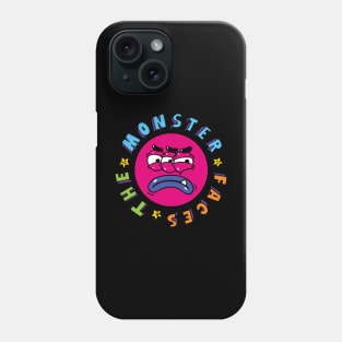 Funny Red Monster Face With Three Eyes Phone Case