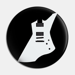 White Guitar Pin