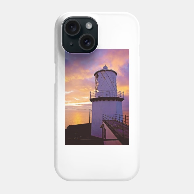 Blackhead Lighthouse, County Antrim, Northern Ireland Phone Case by irishmurr