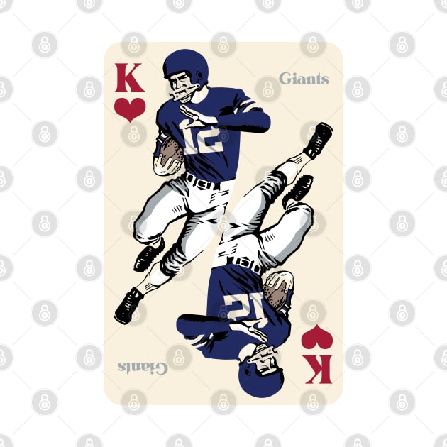 New York Giants King of Hearts by Rad Love