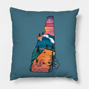 New Hampshire Fly Fishing State River Sunset by TeeCreations Pillow