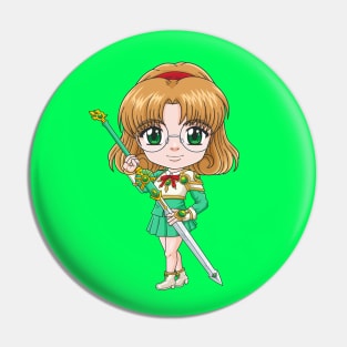 Wind Magic Knight Pin